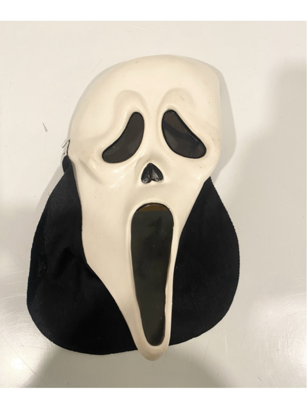 Vintage Scream Ghostface Rubber Halloween Mask Adult Size 10” Horror Costume